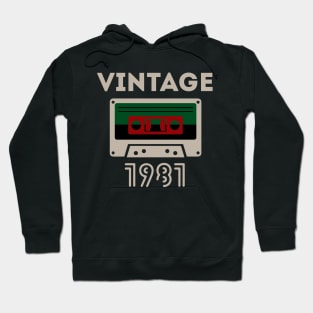 Vintage Cassette Tape - 1981 Hoodie